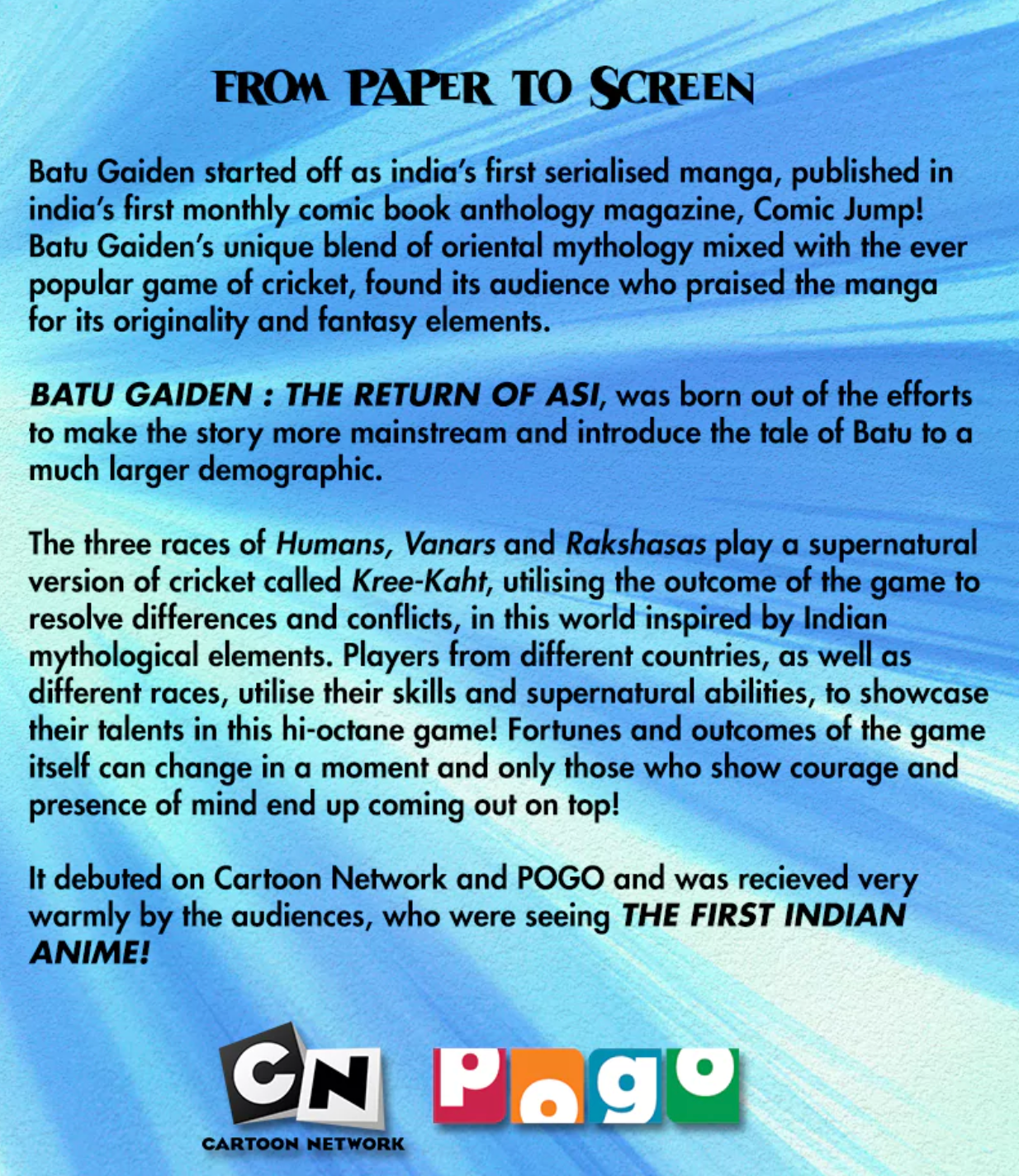 Batu Gaiden (Manga) - Featured on Cartoon Network