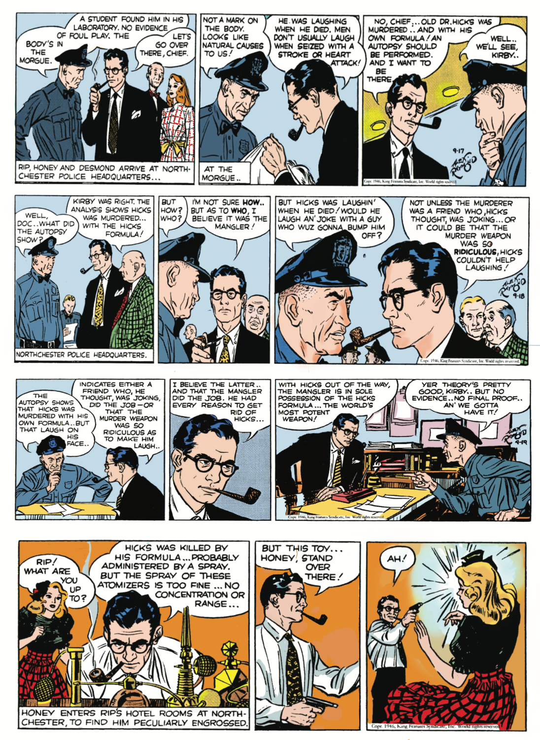 Rip Kirby - The Modern Detective: The Liquid Murder