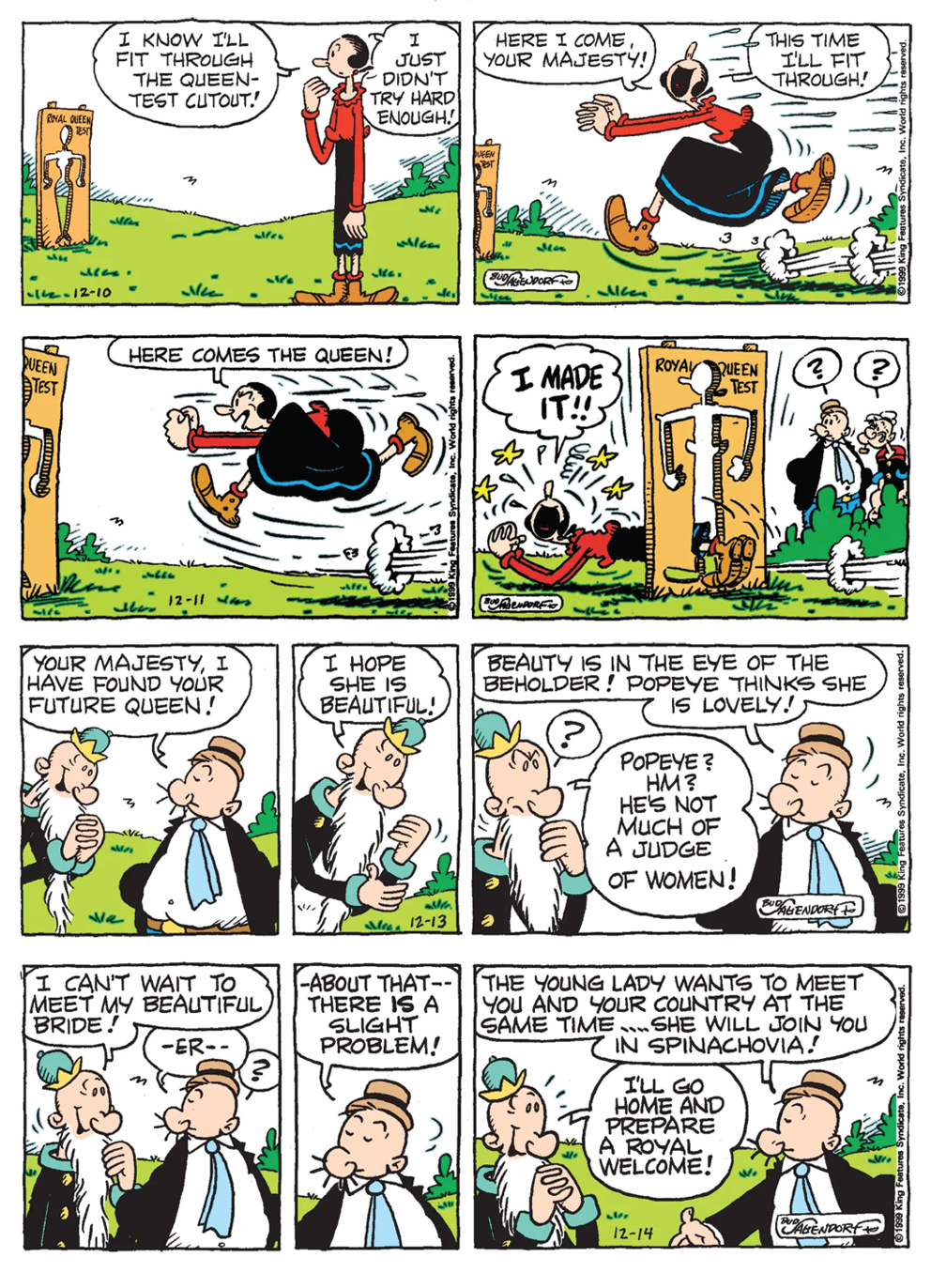 Popeye The Sailor The Doom's Day Doll & The Royalty Queen Test