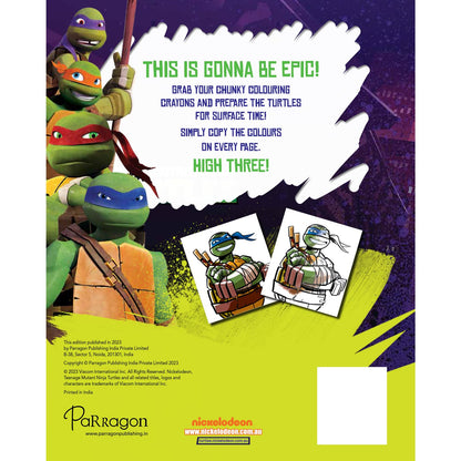 Teenage Mutant Ninja Turtles Copy Colouring cover