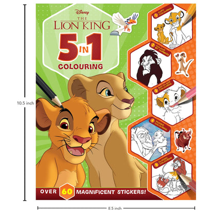 Disney The Lion King: 5-In-1 Colouring cover