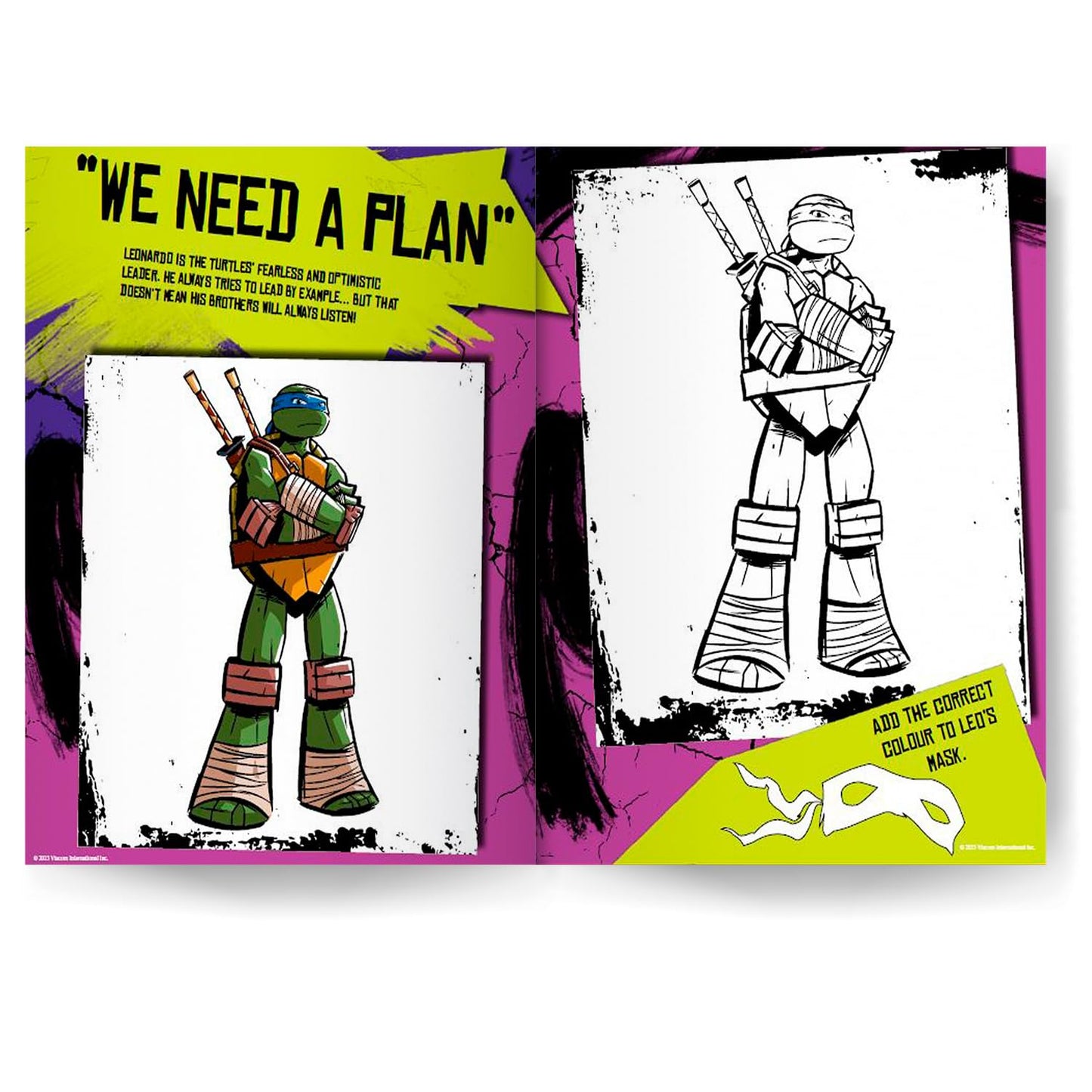 Teenage Mutant Ninja Turtles Copy Colouring cover