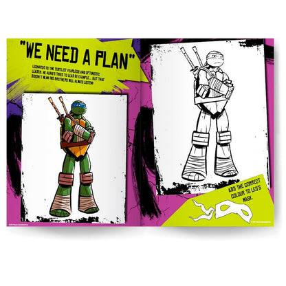 Teenage Mutant Ninja Turtles Copy Colouring cover