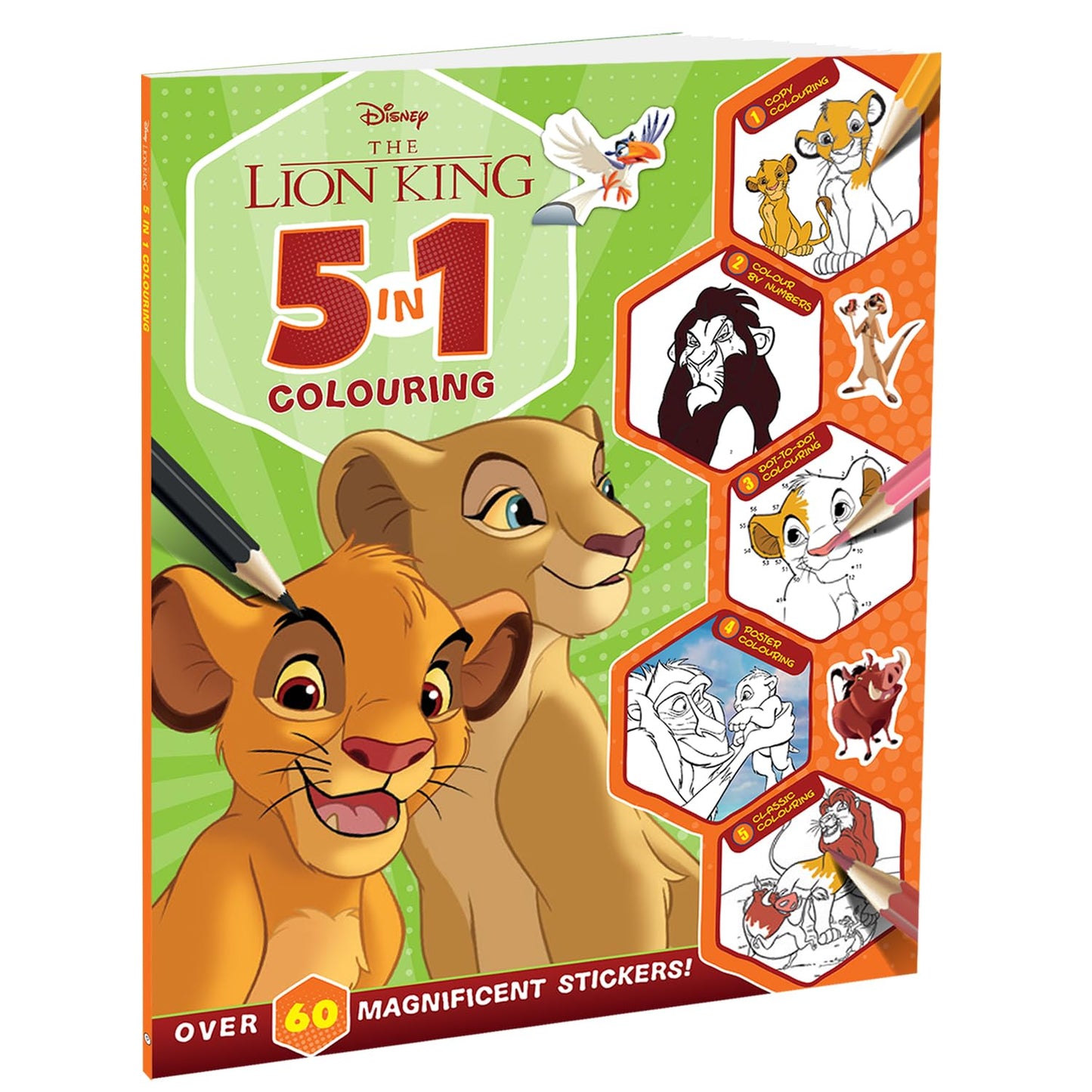 Disney The Lion King: 5-In-1 Colouring cover
