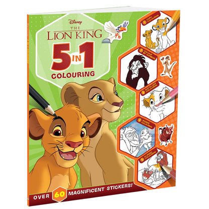 Disney The Lion King: 5-In-1 Colouring cover