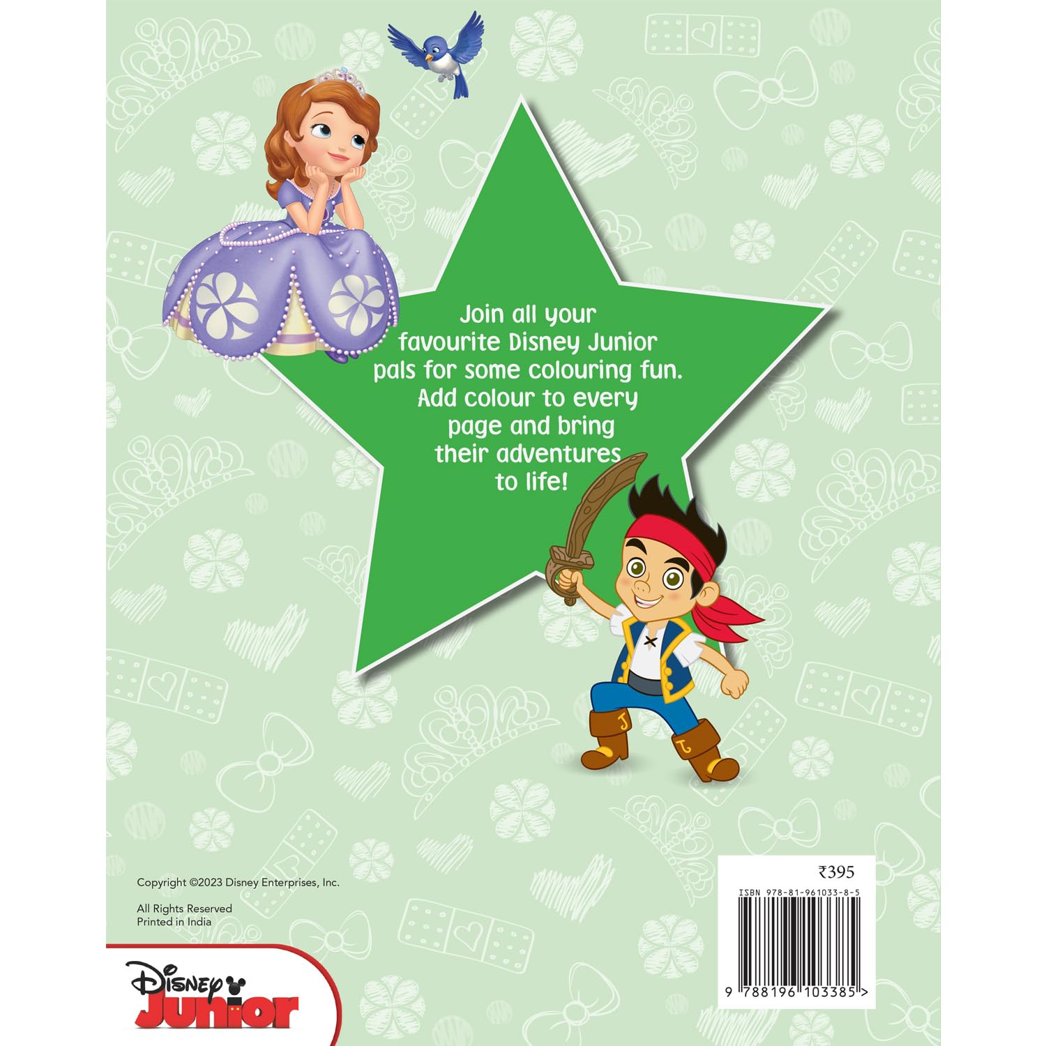 Disney Junior Mega Colouring Book cover