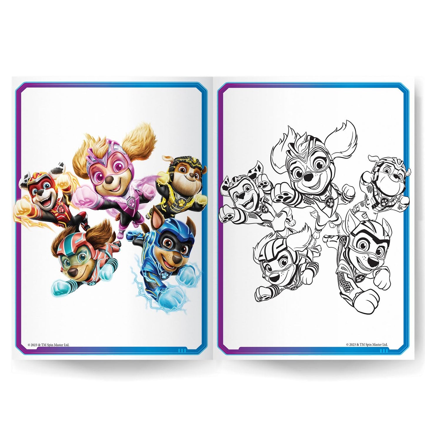 PAW Patrol The Mighty Movie Copy Colouring Book cover