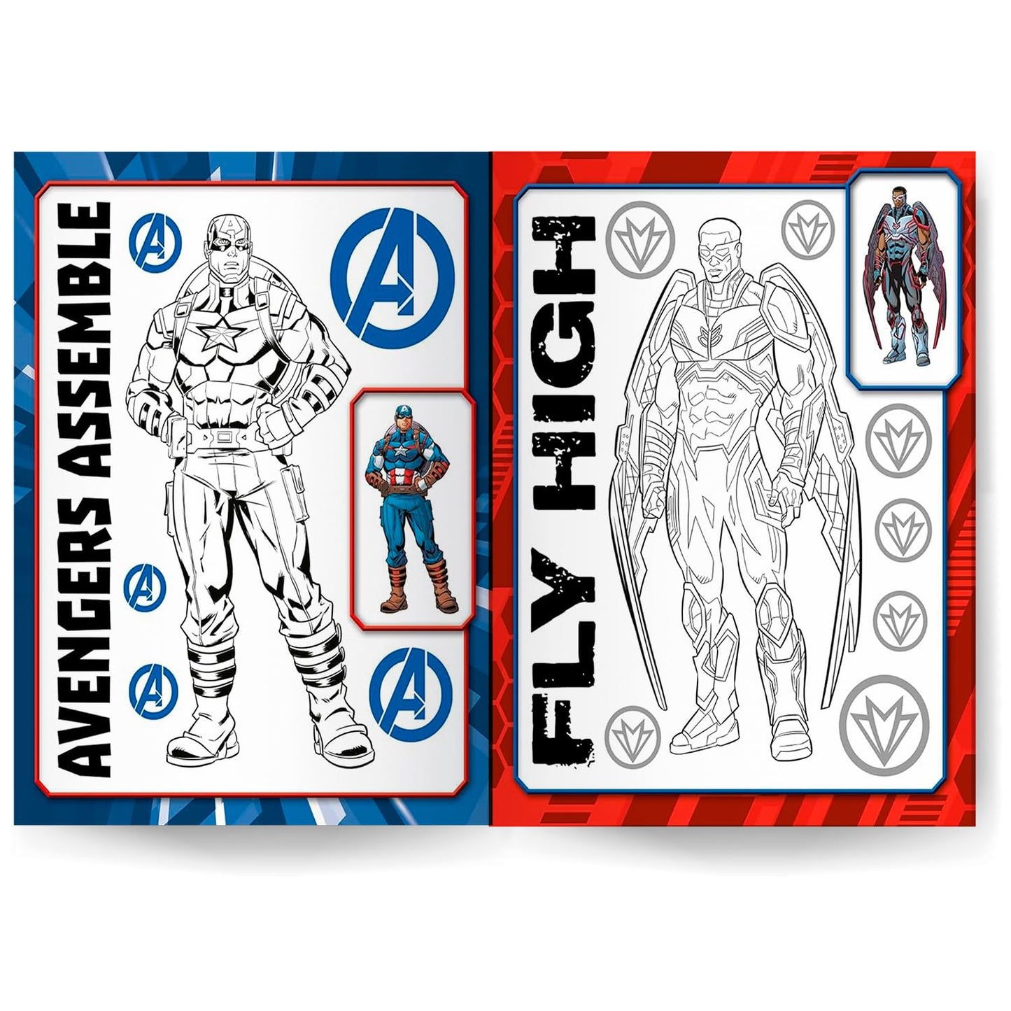 Marvel Captain America: 5-In-1 Colouring cover