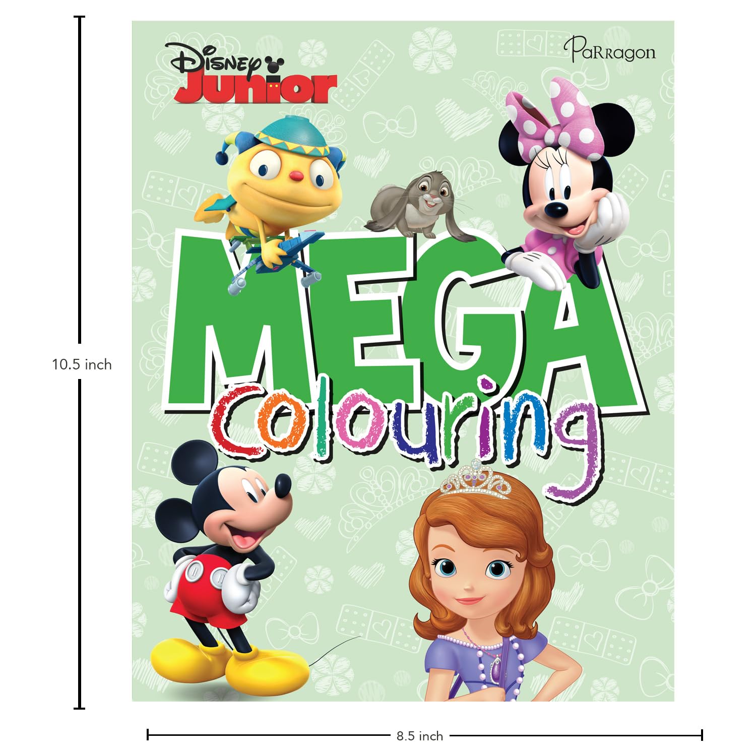 Disney Junior Mega Colouring Book cover