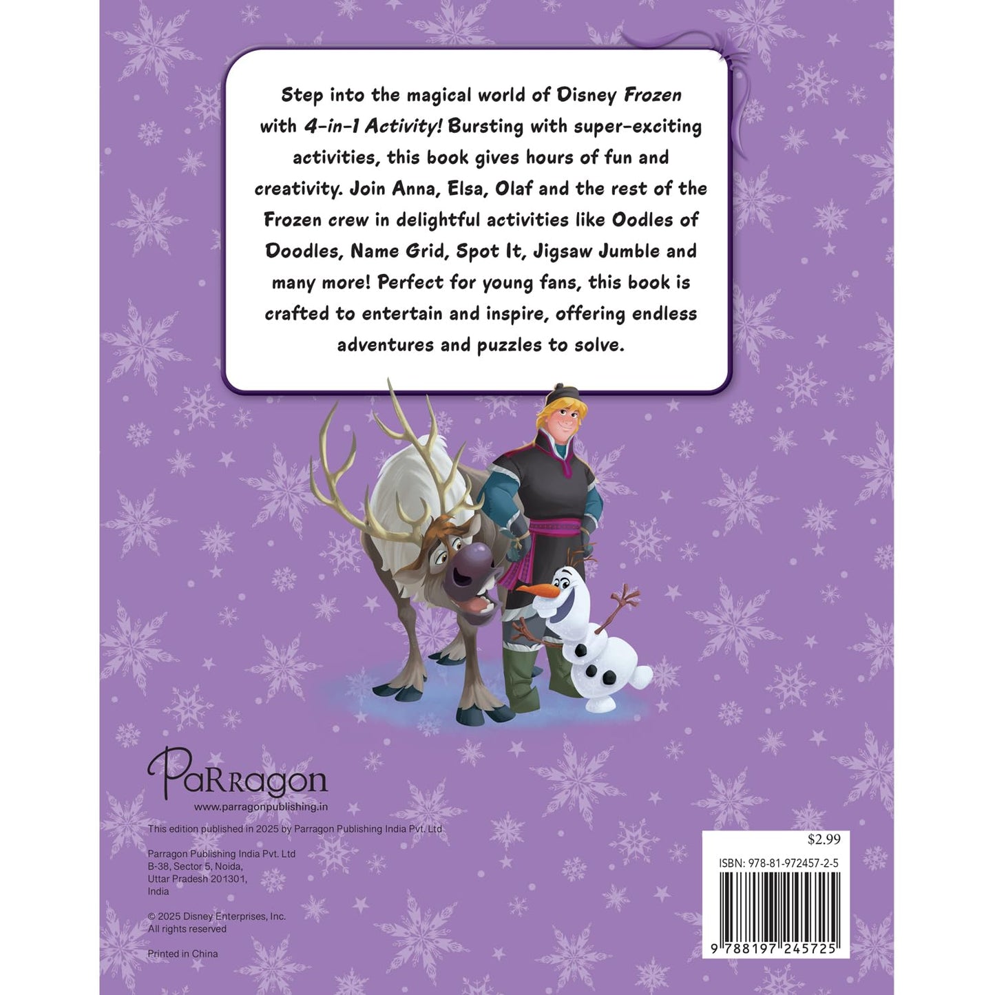 Disney Frozen: 4-in-1 Activity cover