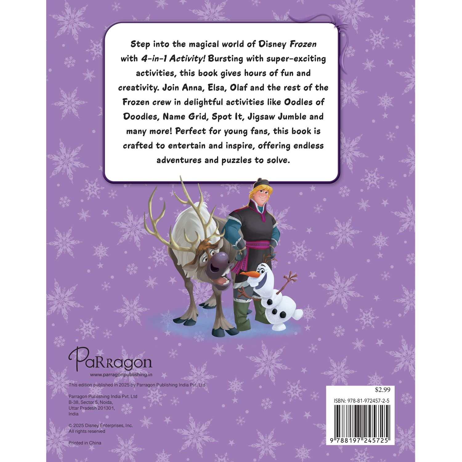 Disney Frozen: 4-in-1 Activity cover