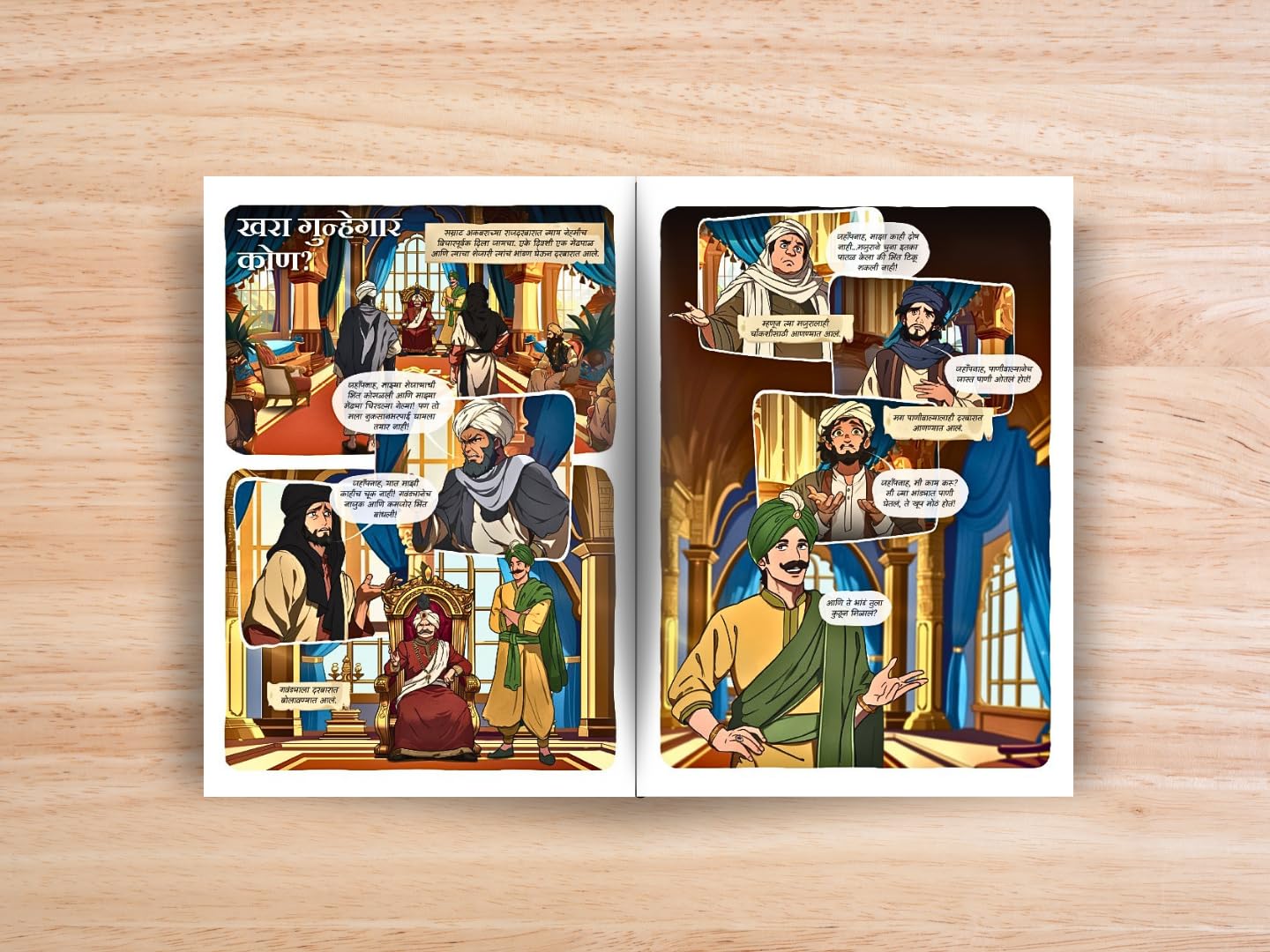 Akbar & Birbal - Comic - Marathi - Classic Indian Stories cover