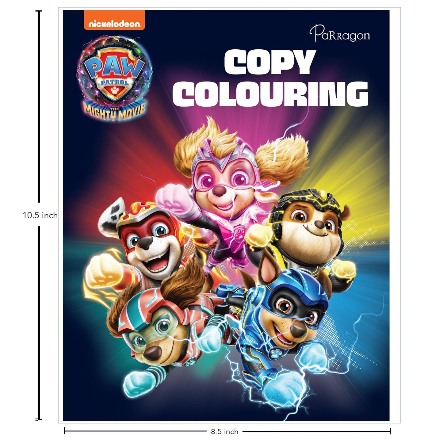 PAW Patrol The Mighty Movie Copy Colouring Book cover