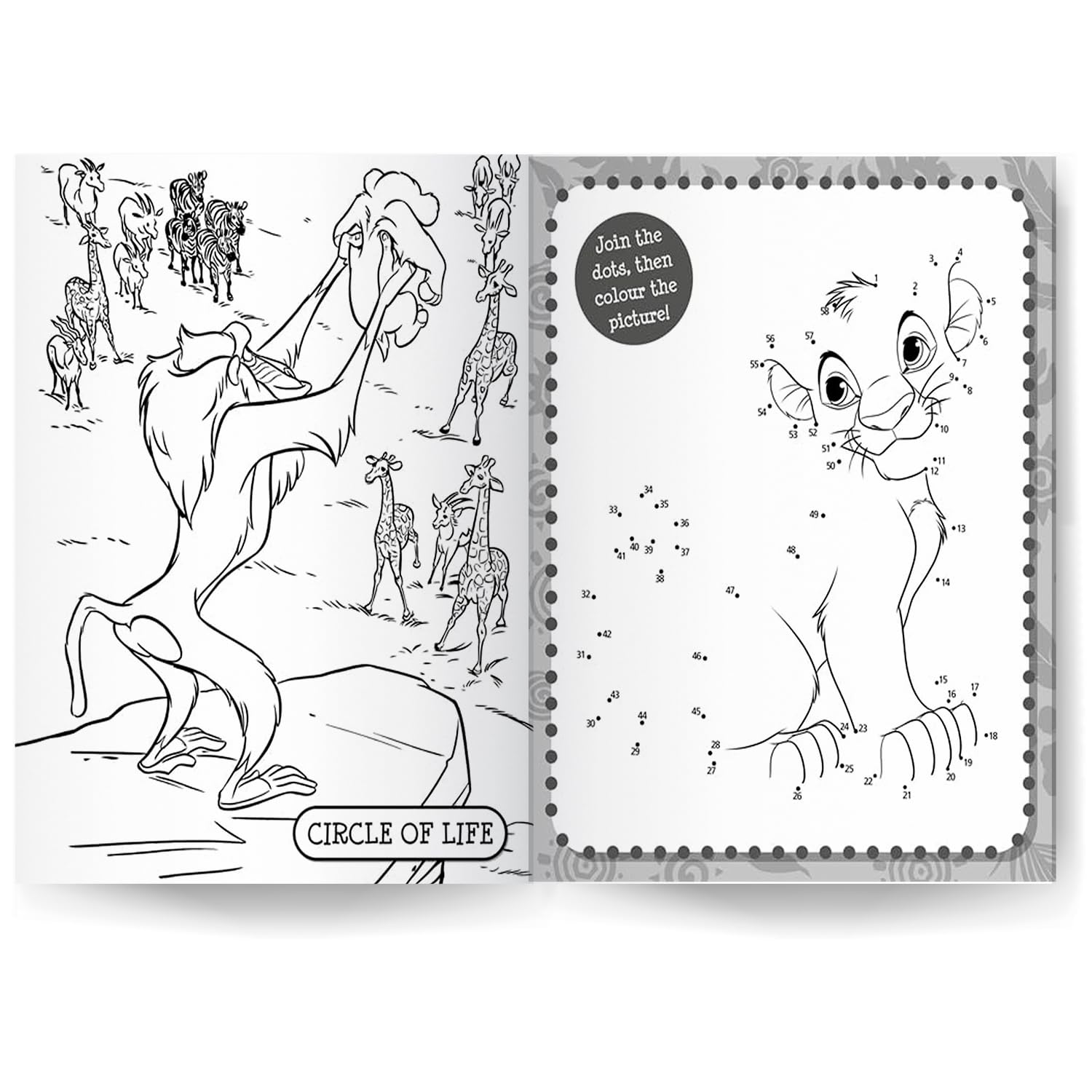 Disney The Lion King: 5-In-1 Colouring cover