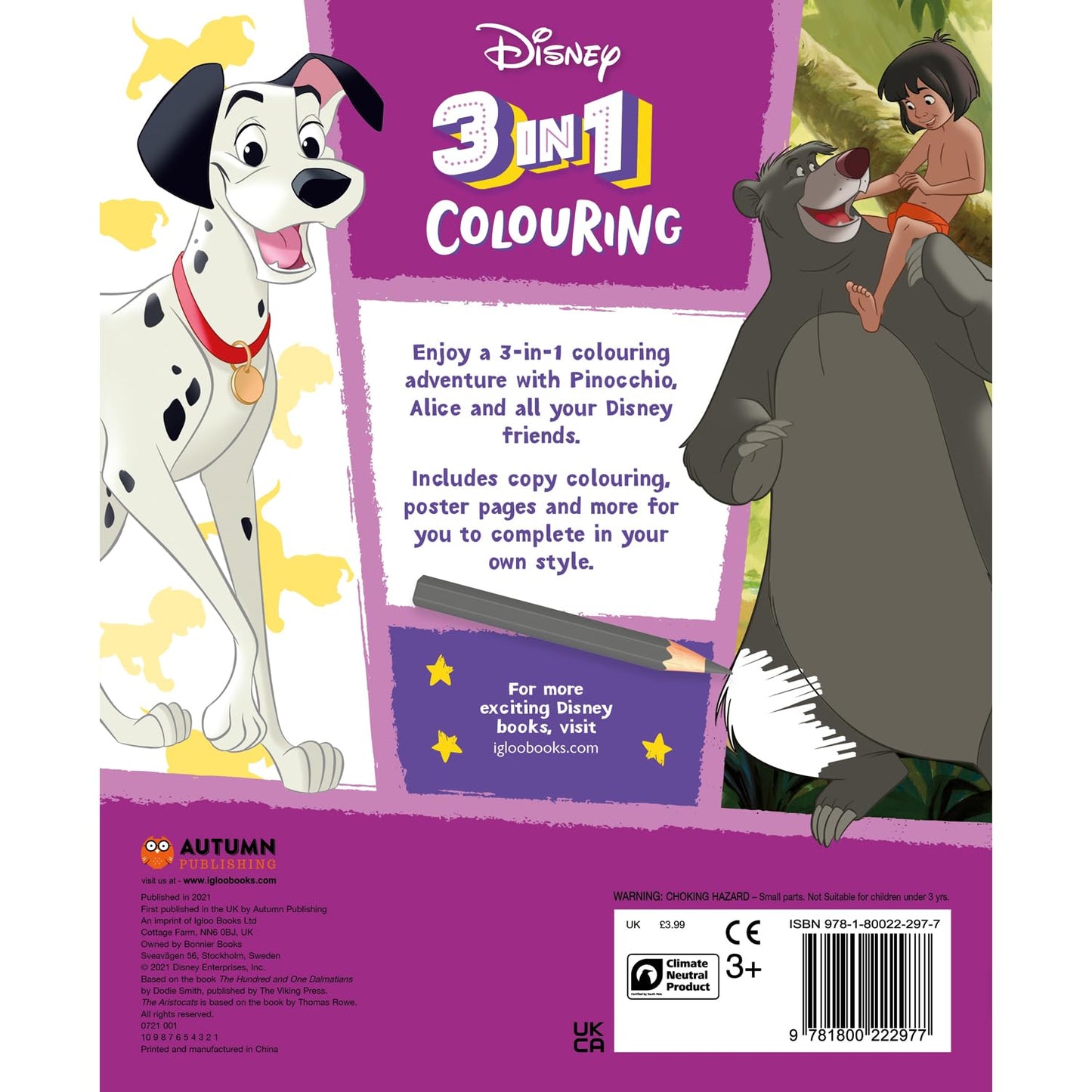 Disney: 3-in-1 Colouring cover