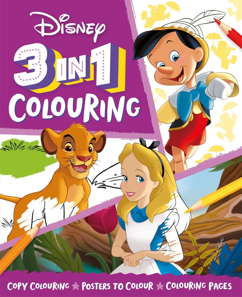 Disney: 3-in-1 Colouring cover