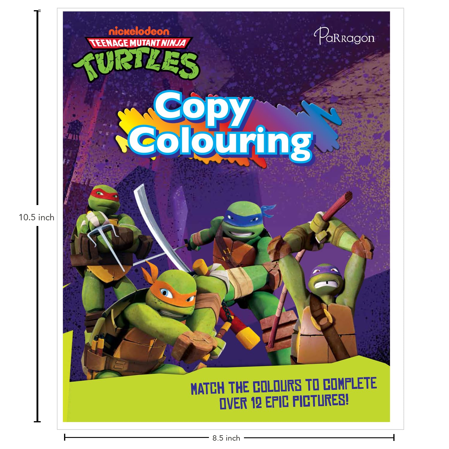 Teenage Mutant Ninja Turtles Copy Colouring cover