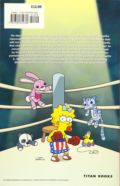 Simpsons Comics Knockout back cover