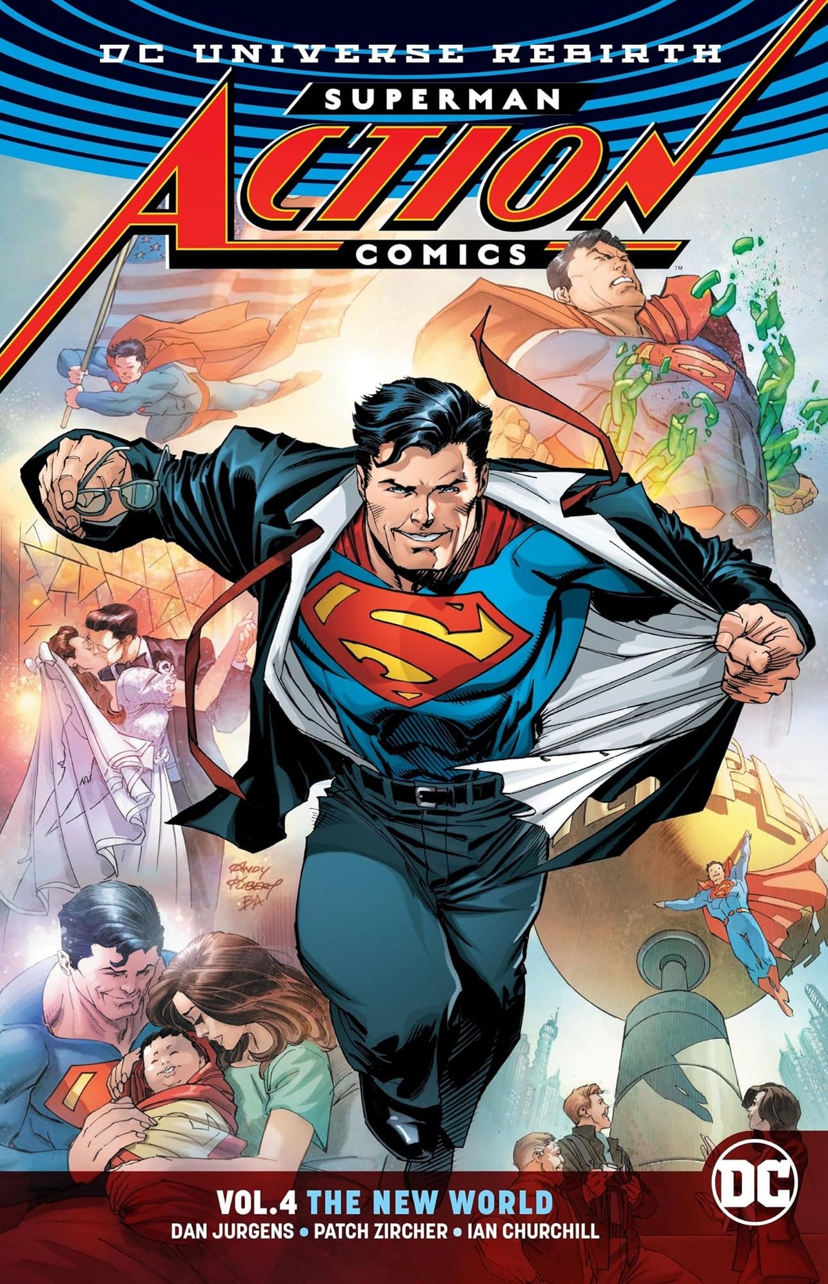 Superman: Action Comics Vol. 4: The New World cover