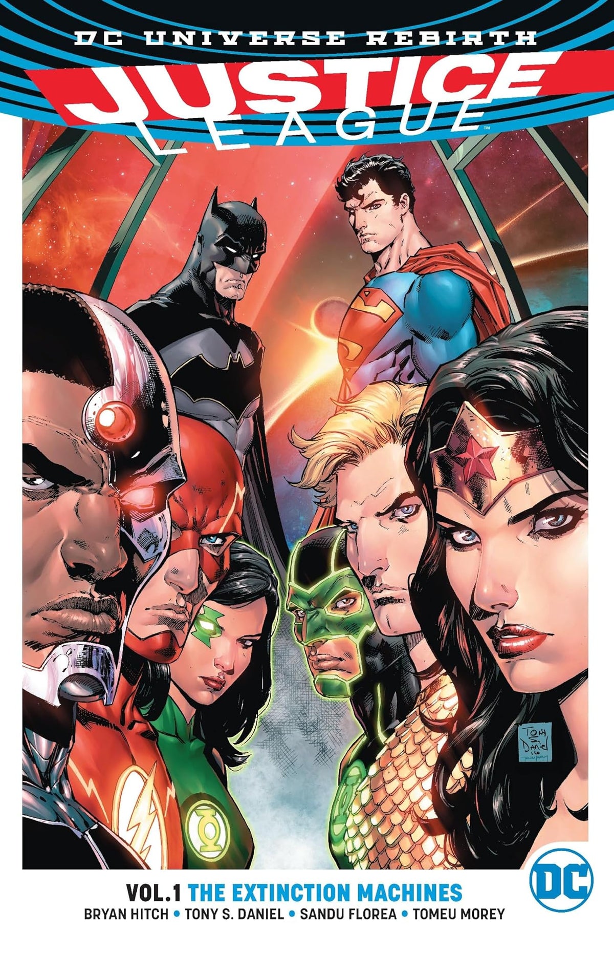 Justice League Vol. 1: The Extinction Machines cover