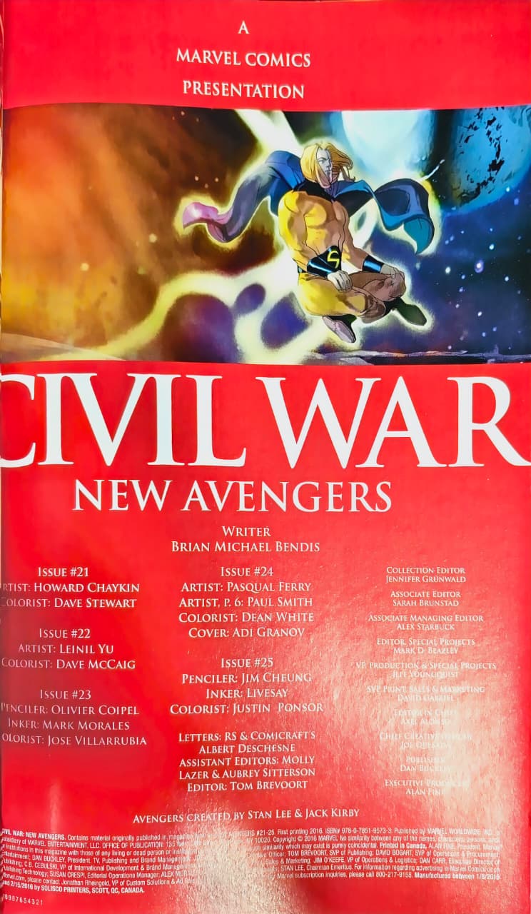 New Avengers: Civil War cover